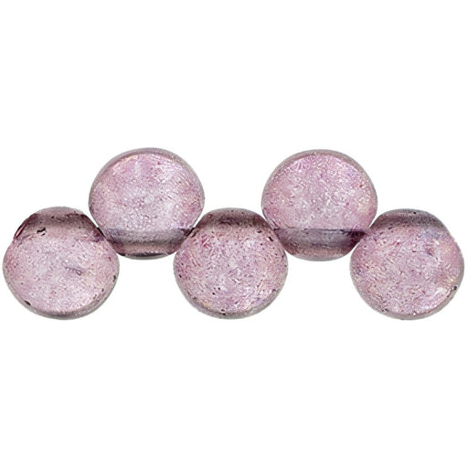 Czech Top Hole Round 6mm ColorTrends: Transparent Dusty Cedar (25pcs)