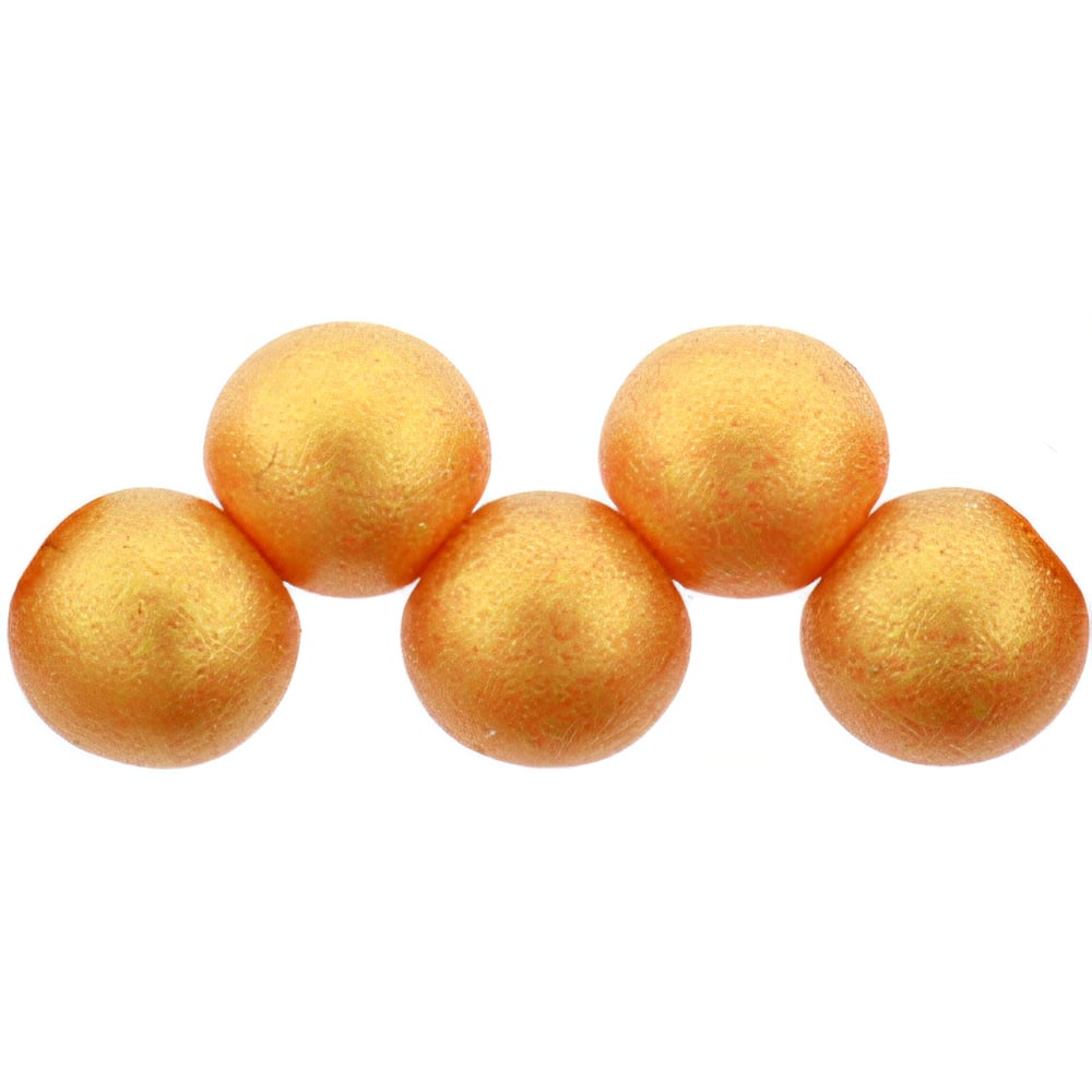 Czech Top Hole Round 6mm Sueded Gold Lamé Hyacinth (25pcs)