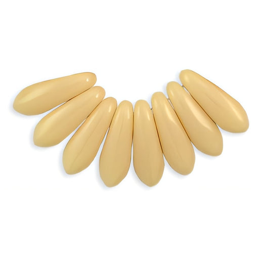 Czech Dagger 10 x 3mm Opaque Lt Beige (100pcs)