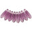 Czech Dagger 10 x 3mm Med Amethyst (100pcs)