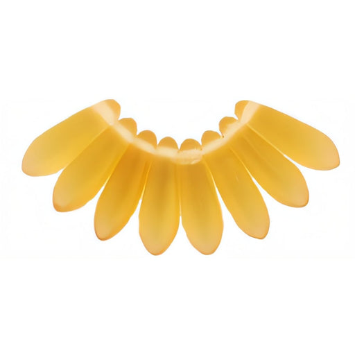 Czech Dagger 10 x 3mm Matte - Med Topaz (100pcs)