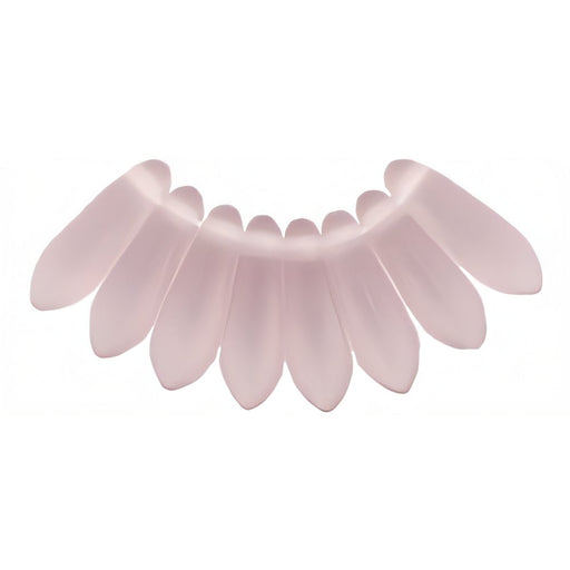 Czech Dagger 10 x 3mm Matte - Lt Amethyst (100pcs)