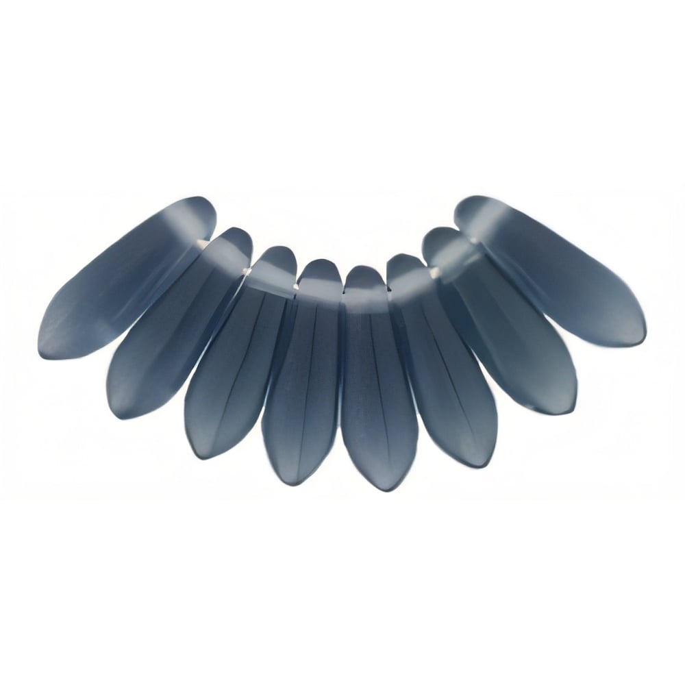 Czech Dagger 10 x 3mm Matte - Montana Blue (100pcs)