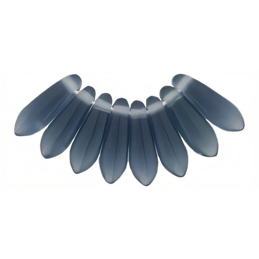 Czech Dagger 10 x 3mm Matte - Montana Blue (100pcs)