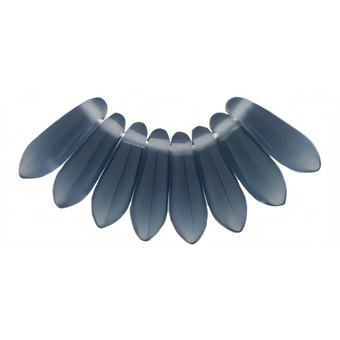 Czech Dagger 10 x 3mm Matte - Montana Blue (100pcs)