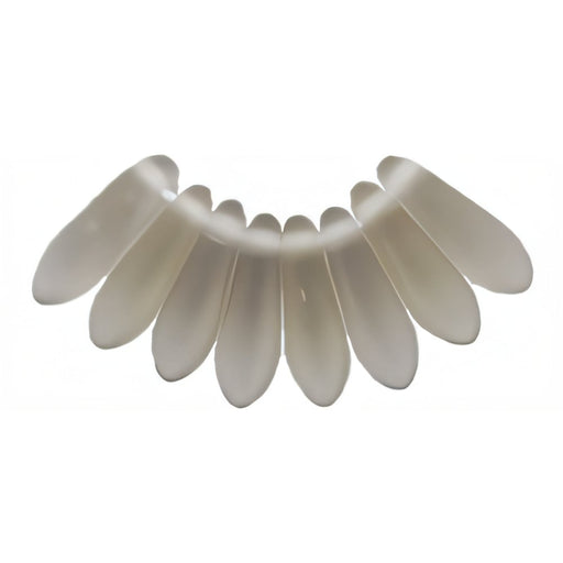 Czech Dagger 10 x 3mm Matte - Black Diamond (100pcs)