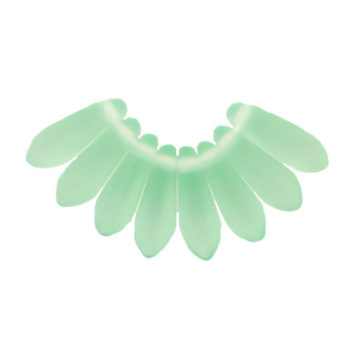 Czech Dagger 10 x 3mm Matte - Peridot (100pcs)
