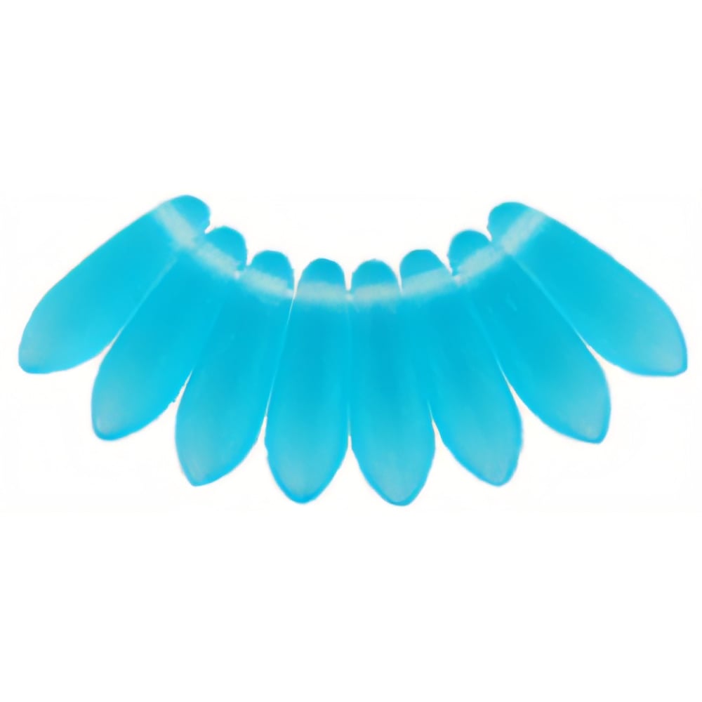 Czech Dagger 10 x 3mm Matte - Aquamarine (100pcs)
