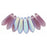 Czech Dagger 10 x 3mm Matte - Med Amethyst AB (100pcs)