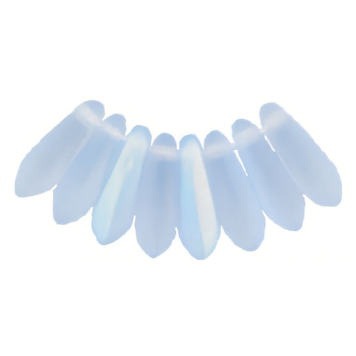 Czech Dagger 10 x 3mm Matte - Lt Sapphire AB (100pcs)