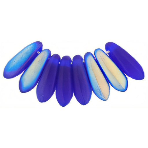 Czech Dagger 10 x 3mm Matte - Cobalt AB (100pcs)