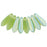 Czech Dagger 10 x 3mm Matte - Olivine AB (100pcs)