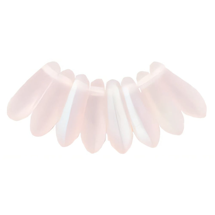 Czech Dagger 10 x 3mm Matte - Rosaline AB (100pcs)
