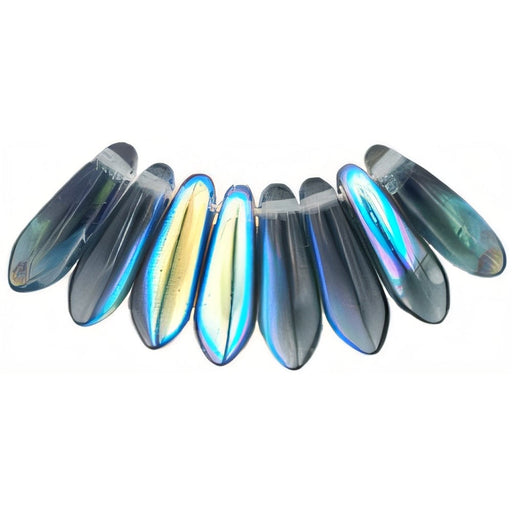 Czech Dagger 10 x 3mm Montana Blue AB (100pcs)