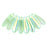 Czech Dagger 10 x 3mm Peridot AB (100pcs)