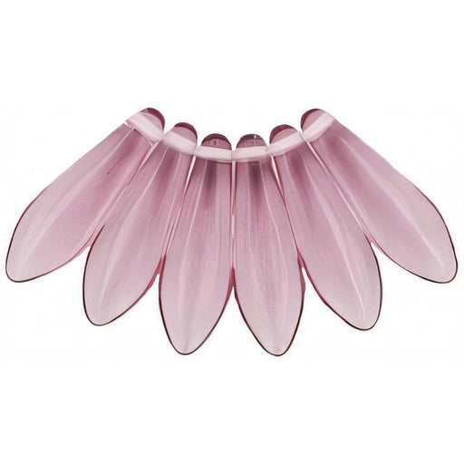 Czech Dagger 16 x 5mm Med Amethyst (50pcs)