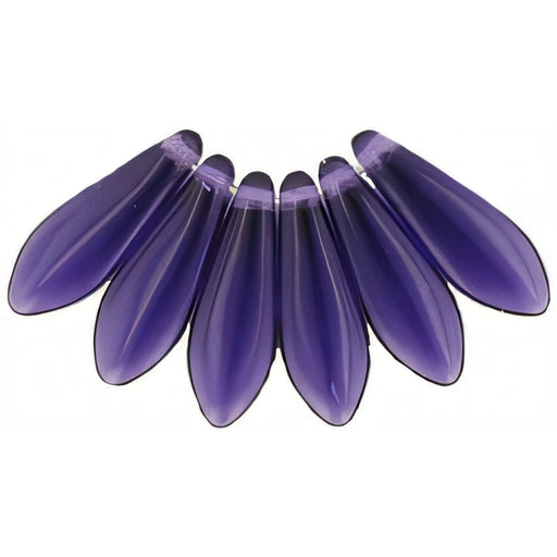 Czech Dagger 16 x 5mm Tanzanite (50pcs)