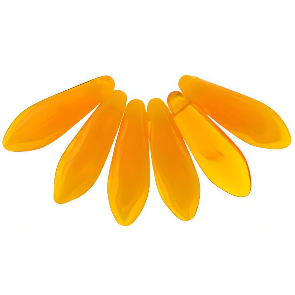 Czech Dagger 16 x 5mm Opal Orange (50pcs)