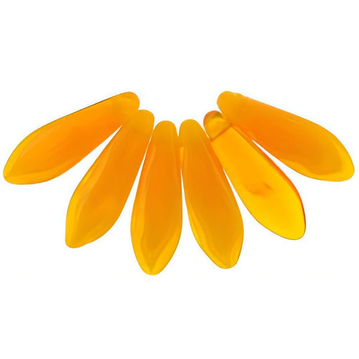 Czech Dagger 16 x 5mm Opal Orange (50pcs)