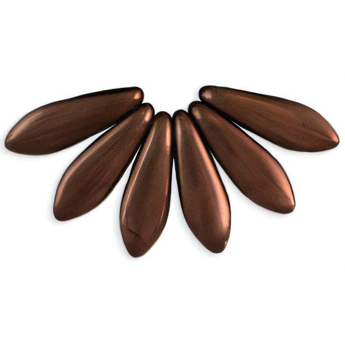 Czech Dagger 16 x 5mm Chocolate Bronze (50pcs)
