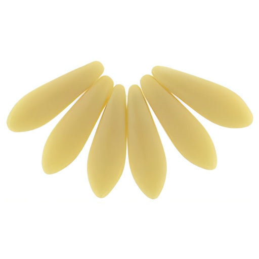 Czech Dagger 16 x 5mm Matte - Opaque Beige (50pcs)