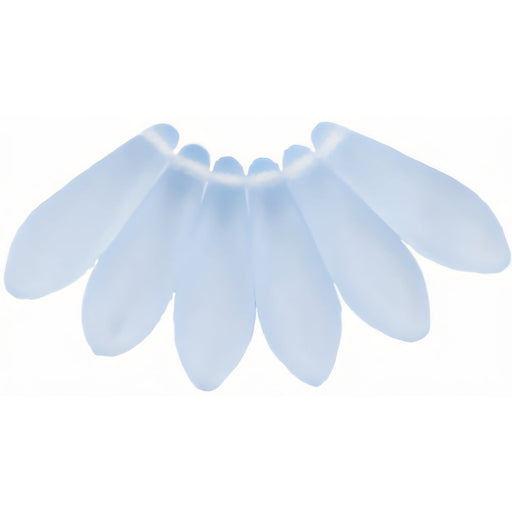 Czech Dagger 16 x 5mm Matte - Lt Sapphire (50pcs)