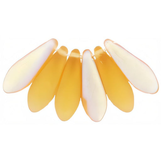 Czech Dagger 16 x 5mm Matte - Med Topaz AB (50pcs)