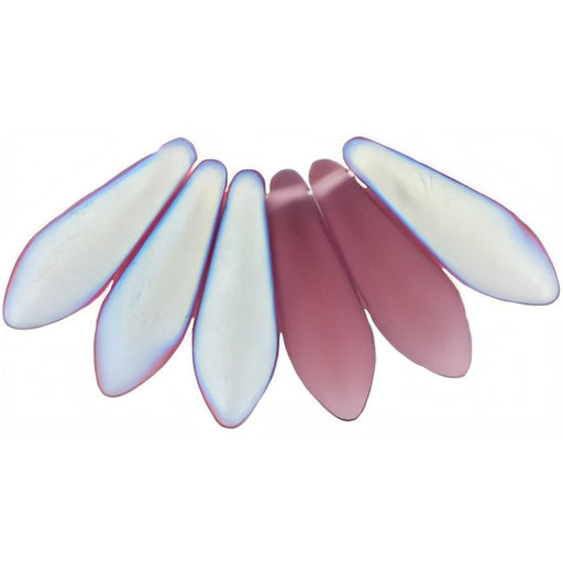Czech Dagger 16 x 5mm Matte - Amethyst AB (50pcs)