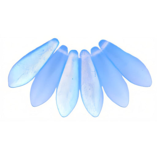 Czech Dagger 16 x 5mm Matte - Sapphire AB (50pcs)