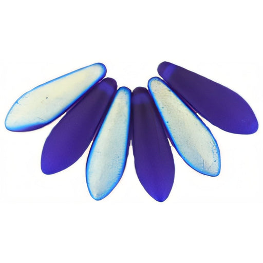 Czech Dagger 16 x 5mm Matte - Cobalt AB (50pcs)