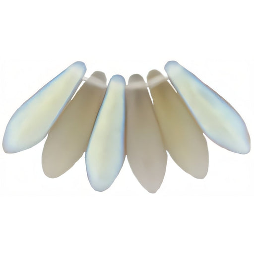 Czech Dagger 16 x 5mm Matte - Black Diamond AB (50pcs)