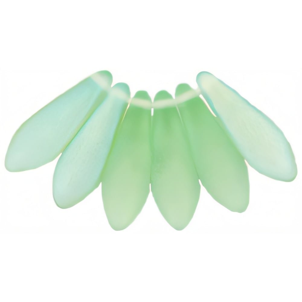 Czech Dagger 16 x 5mm Matte - Peridot AB (50pcs)
