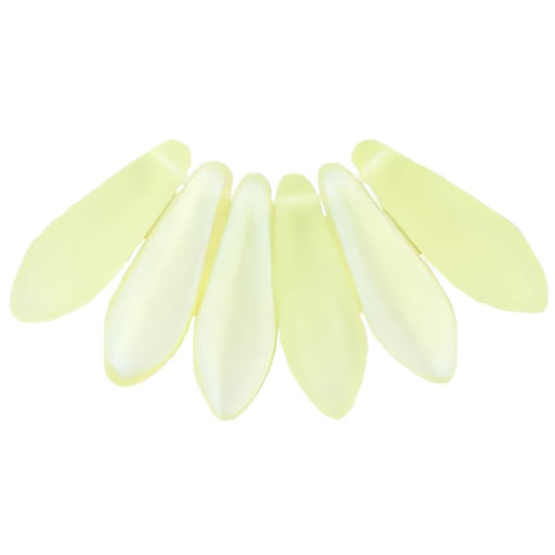 Czech Dagger 16 x 5mm Matte - Jonquil AB (50pcs)
