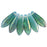 Czech Dagger 16 x 5mm Pink/Topaz Luster - Milky Turquoise (50pcs)