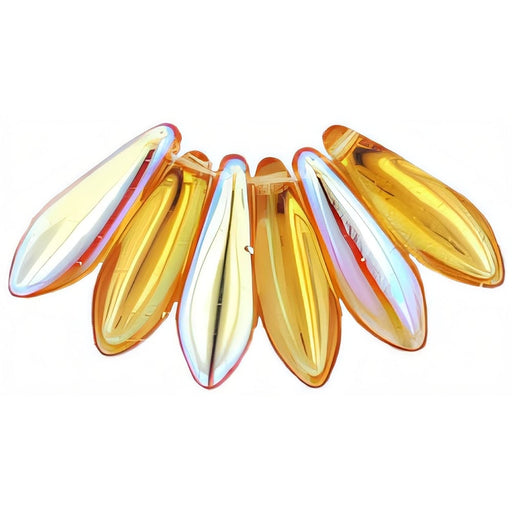 Czech Dagger 16 x 5mm Topaz AB (50pcs)