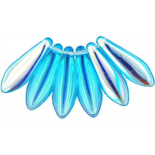 Czech Dagger 16 x 5mm Aquamarine AB (50pcs)