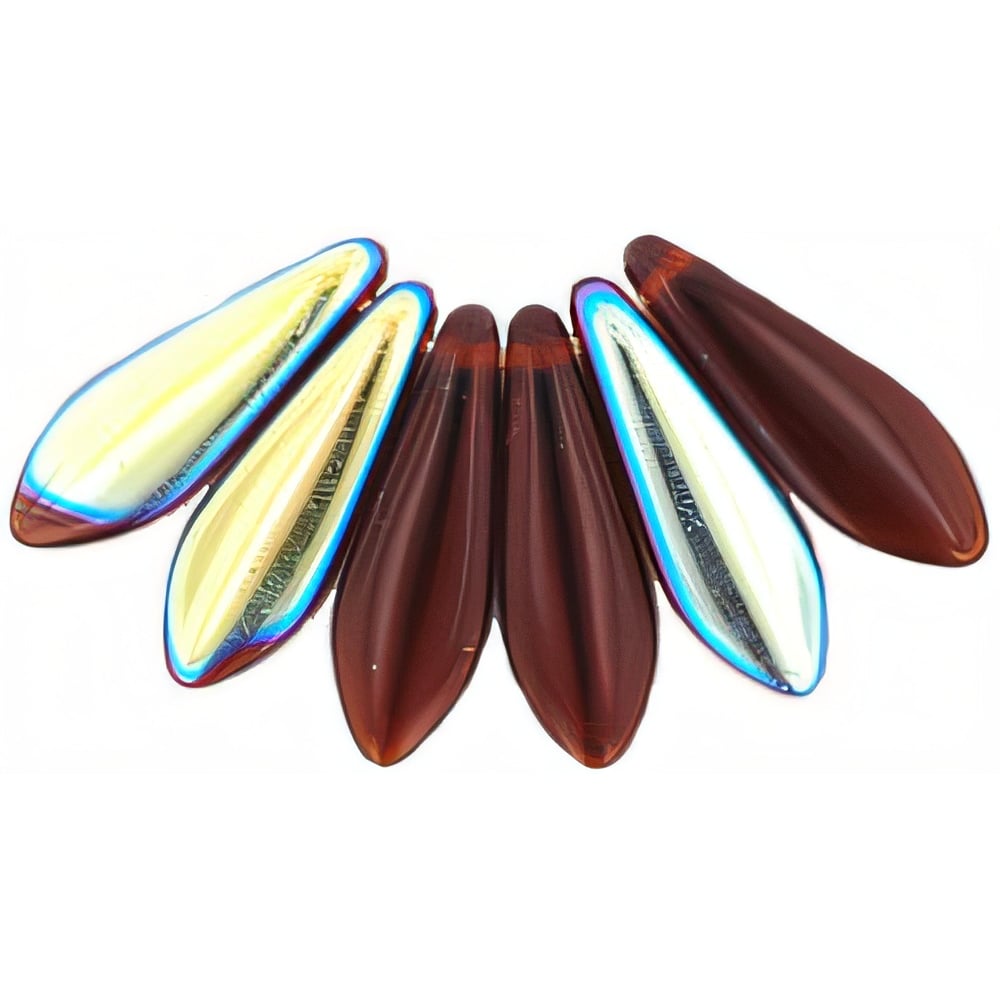 Czech Dagger 16 x 5mm Ruby AB (50pcs)