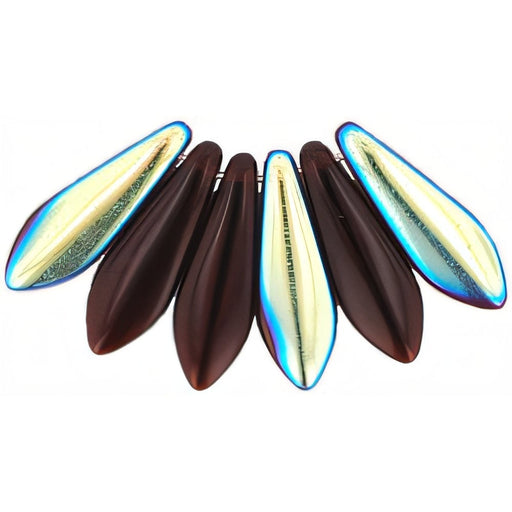 Czech Dagger 16 x 5mm Garnet AB (50pcs)