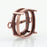 Bezel Setting for 12mm Cushion Stone, 2 Loops - Antique Copper Plated (Each)