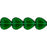 Czech Heart Beads 10/10mm: Green Emerald (25pcs)