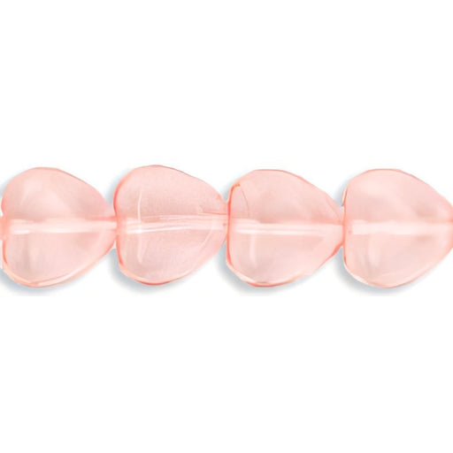 Czech Heart Beads 10/10mm: Rosaline (25pcs)