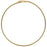 Gold Plated Earring Hoop Component, Manipulating, 1" (1 Pair)