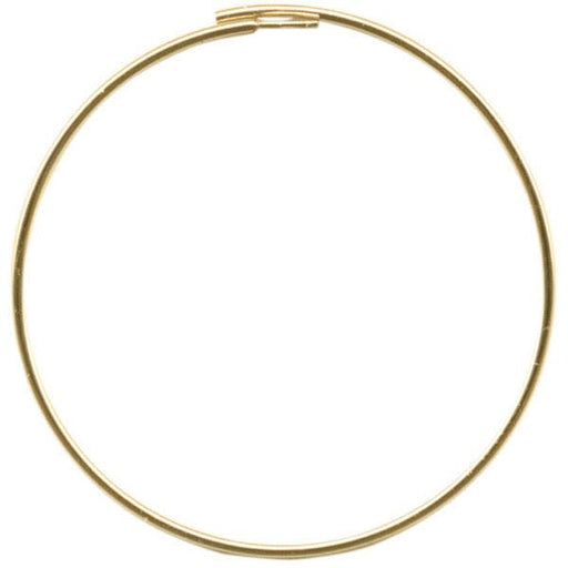 Gold Plated Earring Hoop Component, Manipulating, 1" (1 Pair)