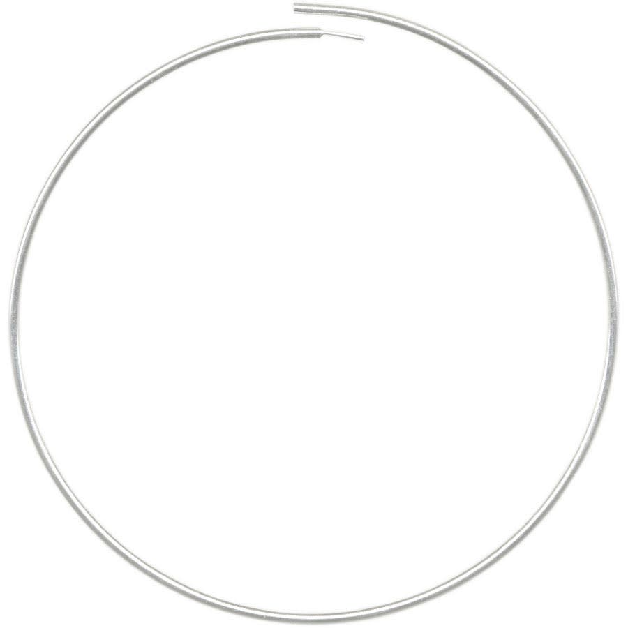 Silver Plated Earring Hoop Component, Manipulating, 1.5" (1 Pair)