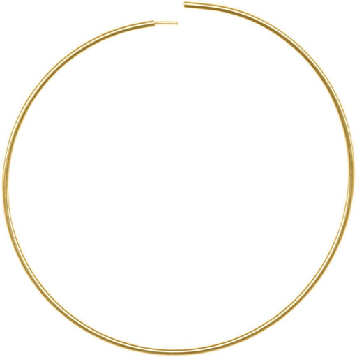 Gold Plated Earring Hoop Component, Manipulating, 1.5" (1 Pair)