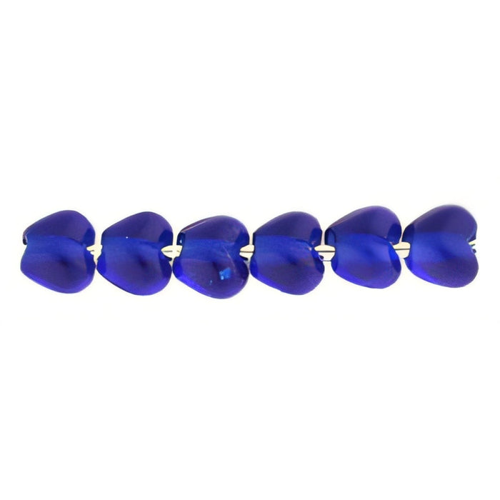 Czech Hearts 4 x 4mm Cobalt (50pcs)