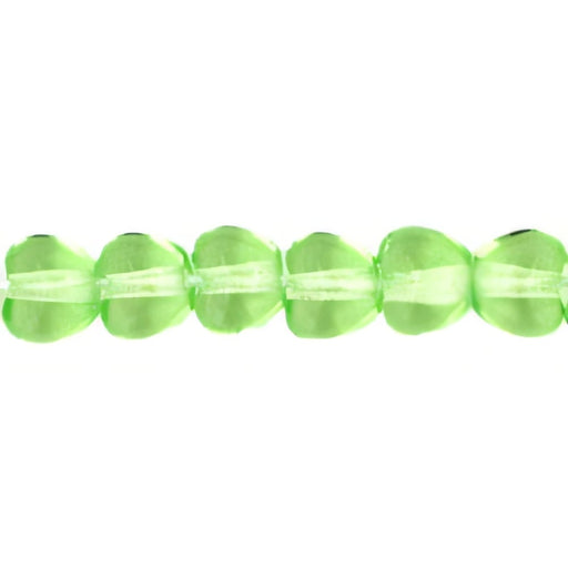 Czech Hearts 4 x 4mm Peridot (50pcs)