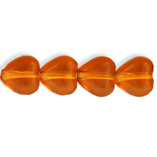 Czech Heart Beads 6 x 6mm Dk Topaz (25pcs)