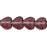 Czech Heart Beads 6 x 6mm Amethyst (25pcs)