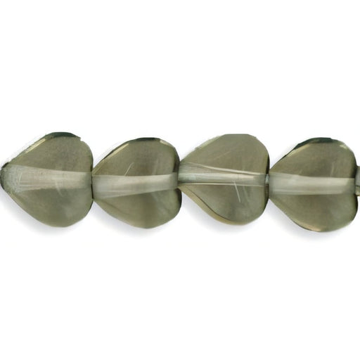 Czech Heart Beads 6 x 6mm Black Diamond (25pcs)